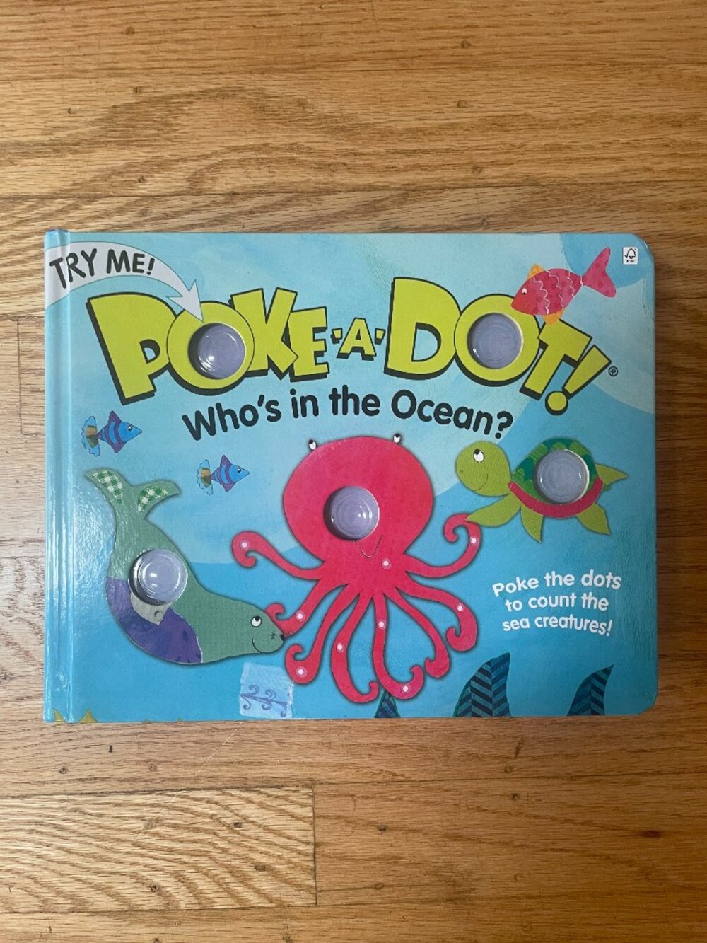 Melissa & Doug Poke-a-Dot Who's in the Ocean? Sensory Book for Babies/Toddlers
